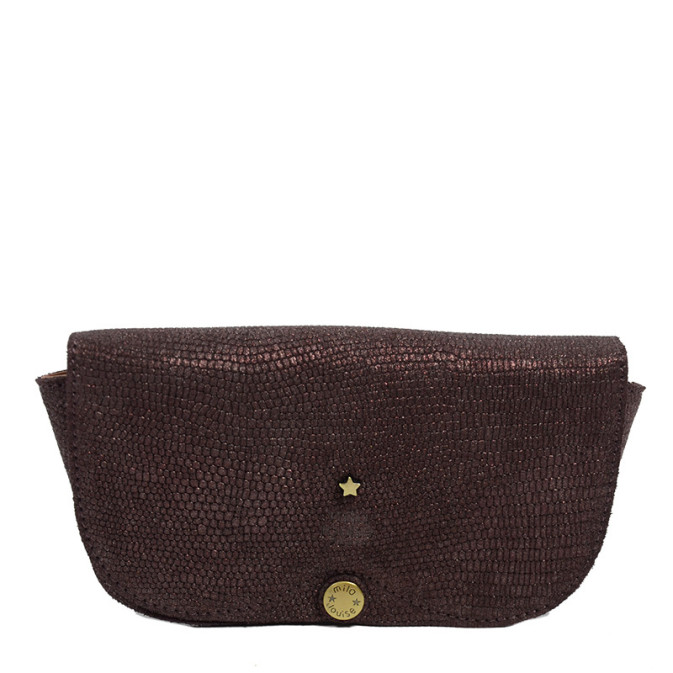 Mila Louise Ossip Lizard Glasses Case Purple