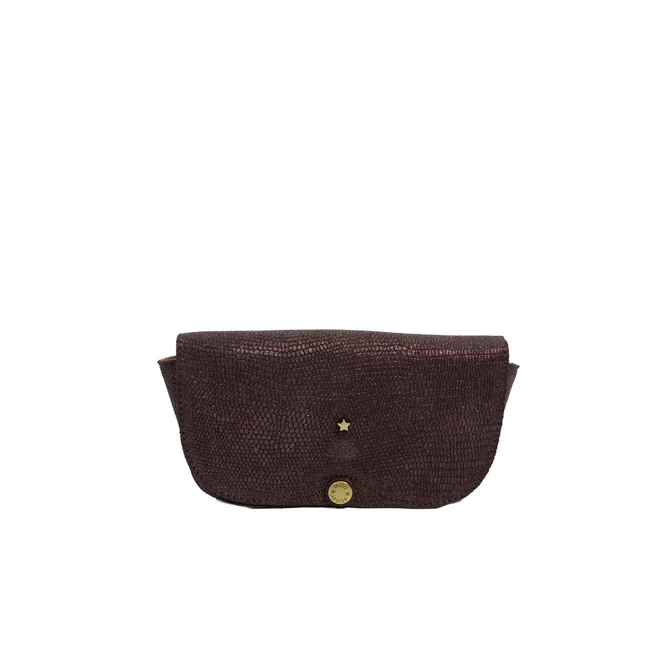 Mila Louise Ossip Lizard Glasses Case Purple