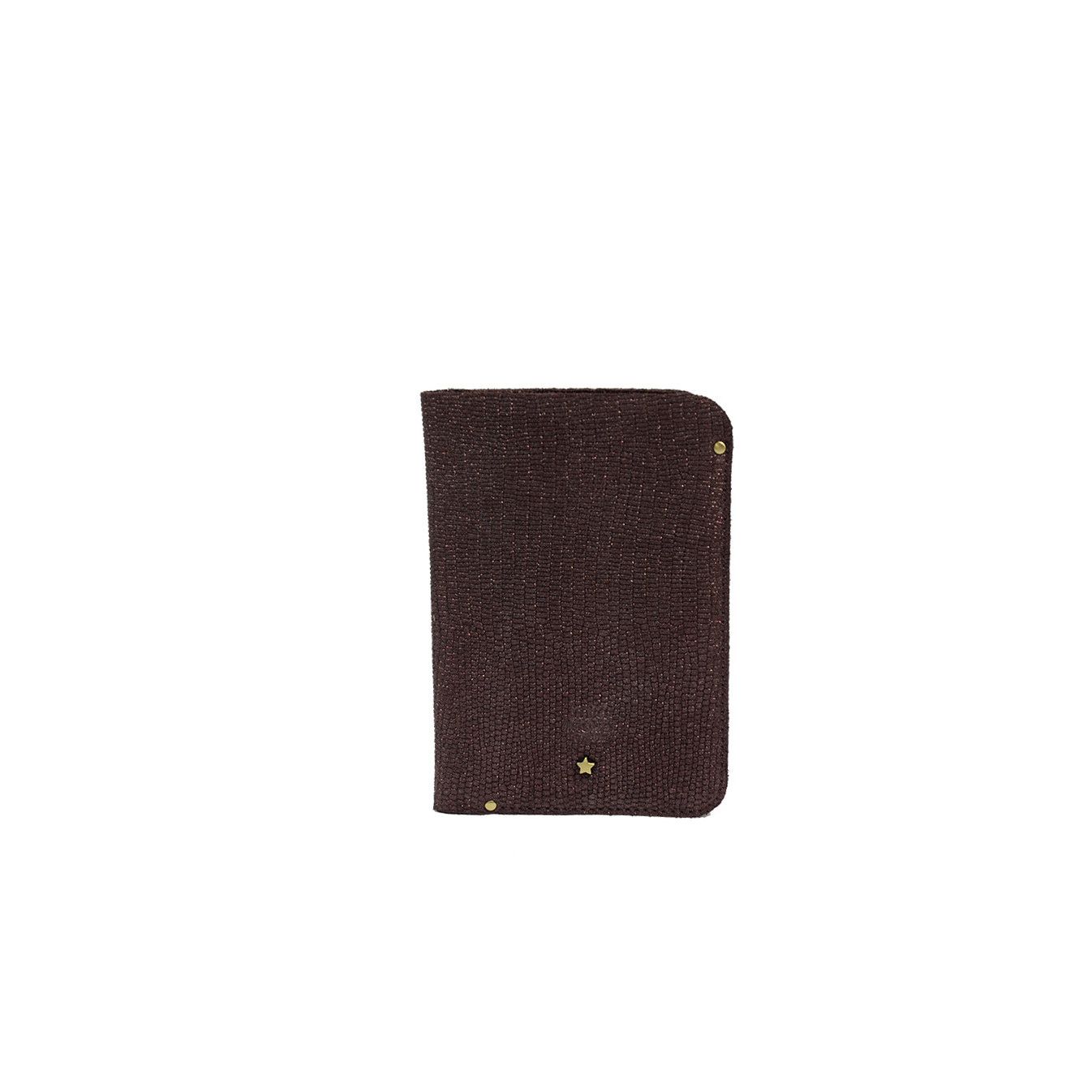 Mila Louise Ory Lizard Card Holder Blue Purple