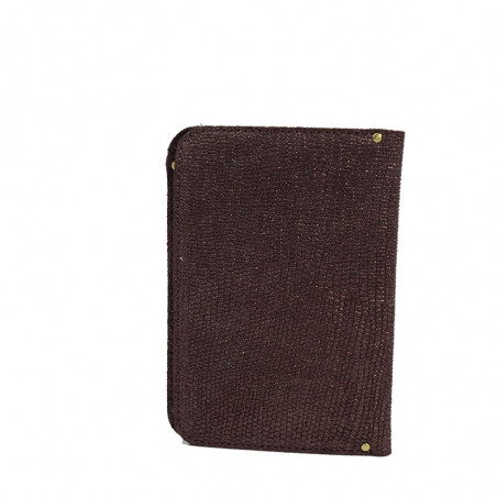 Mila Louise Ory Lezard Porte Cartes Bleu Purple dos