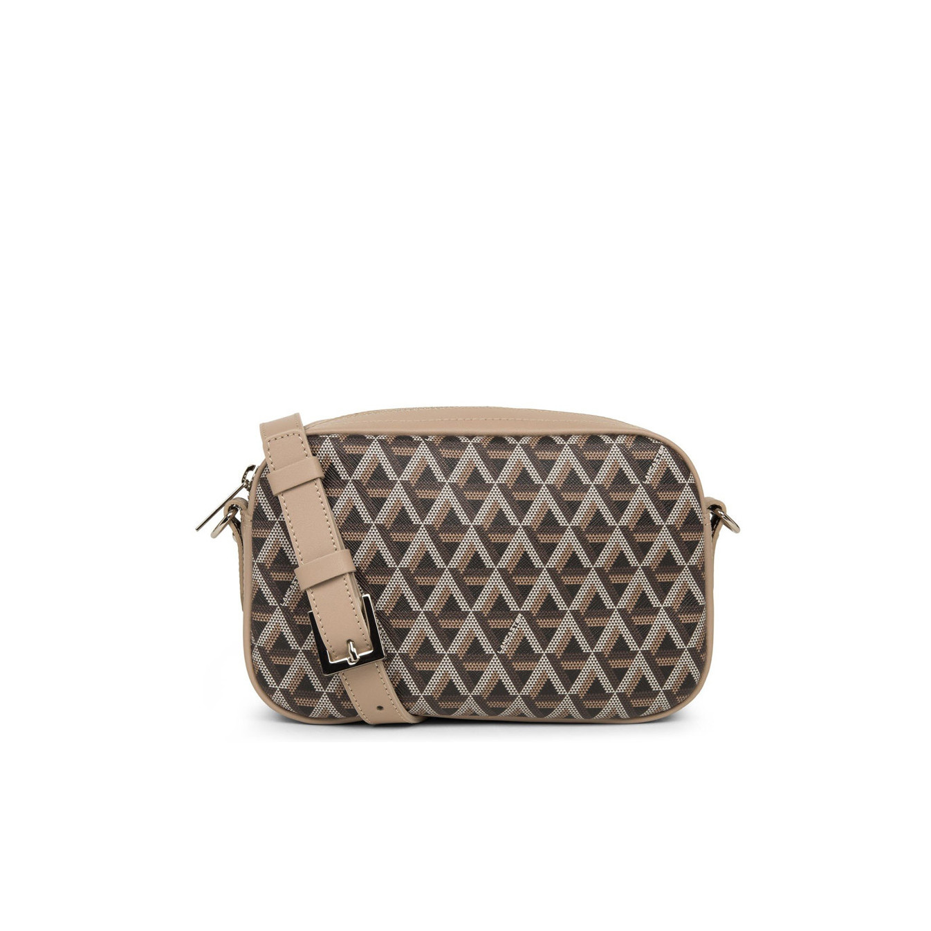 Lancaster Ikon Crossbody Bag 418-15 Nude Brown