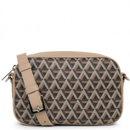 Lancaster Ikon Crossbody Bag 418-15 Nude Brown