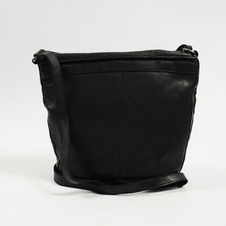 Biba Lewisburg Sac Seau Tressé Negro dos