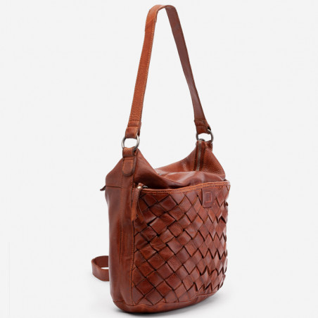 Biba Lewisburg Shoulder Bag Woven LEI4L Leather