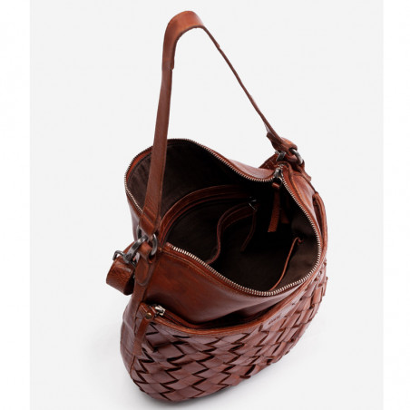 Biba Lewisburg Shoulder Bag Woven LEI4L Leather