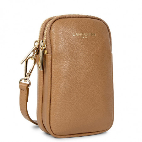 Lancaster Dune Smartphone Pouch Leather 129-28 Camel