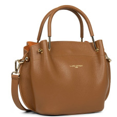 Lancaster Foulonne Double Handbag Louisa 470-18 Camel In Orange