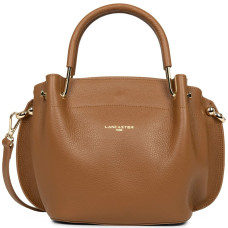 Lancaster Foulonne Double Handbag Louisa 470-18 Camel In Orange