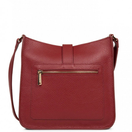 Lancaster Foulonne Double Petit Crossbody Bag 470-33 Carmin In Blush dos
