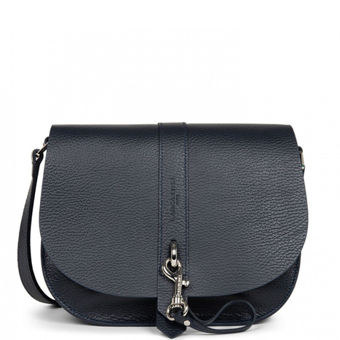 Lancaster Foulonne Double Sac Besace 470-35 Bleu In Argent