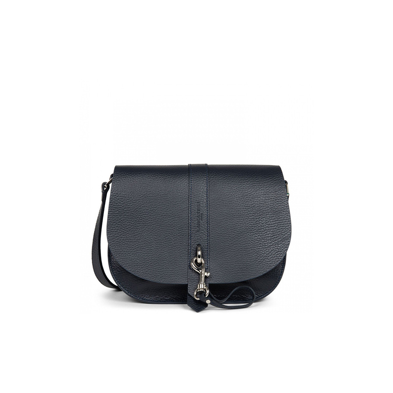 Lancaster Foulonne Double Sac Besace 470-35 Blue In Silver