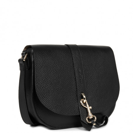 Lancaster Foulonne Double Shoulder Bag 470-35 Black In Nude