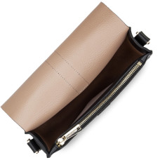 Lancaster Foulonne Double Shoulder Bag 470-35 Black In Nude