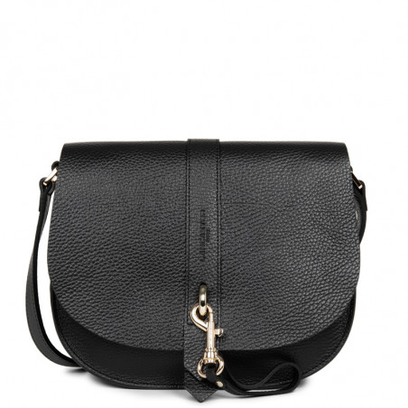 Lancaster Foulonne Double Shoulder Bag 470-35 Black In Nude