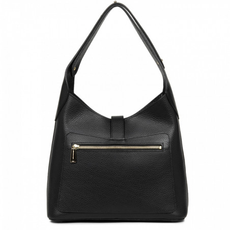 Lancaster Milano Hobo Bag 470-38 Black In Nude