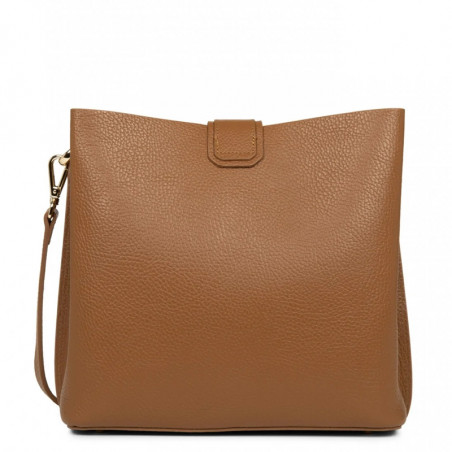 Lancaster Foulonné Double  Sac Seau 470-44 Camel In Orange dos