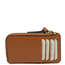 Gérard Darel Tresor Cardholder Zippered Card Holder Lizard Cognac