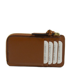 Gérard Darel Tresor Cardholder Zippered Cardholder Cognac