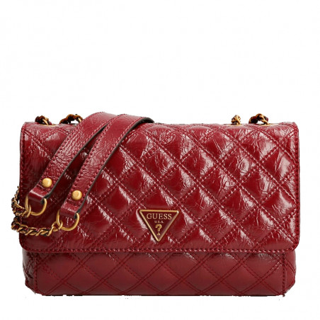 Guess Cessily Sac Épaule et Trotteur Rouge Btd Vernis