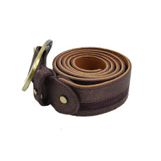 Mila Louise But Adjustable Leather 3-Strip Belt Purple Size S