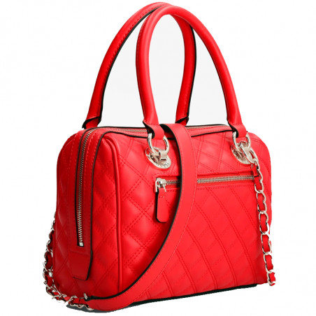 Sac Guess Tulip Status Satchel Rouge - Occasion - Photo Indicative