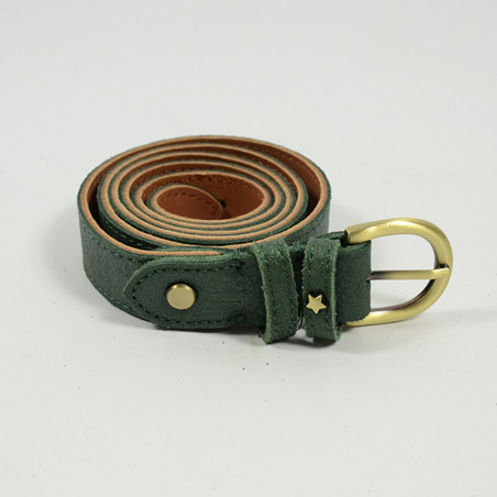 Mila Louise Pallas NG Leather Belt Adjustable Green Size M