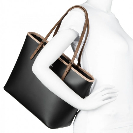 Lancaster Constance Shopping 437-08 Black Nude Mink