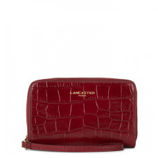 Lancaster Exotic Croco Iridescent Companion Wallet Crocodile Leathe...