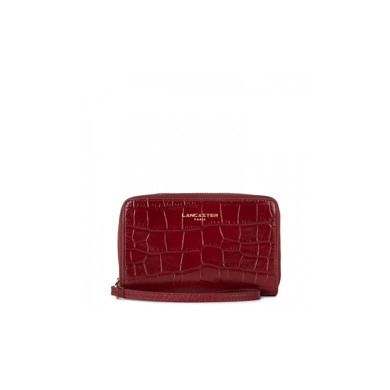 Lancaster Exotic Croco Iridescent Companion Wallet Crocodile Leathe...