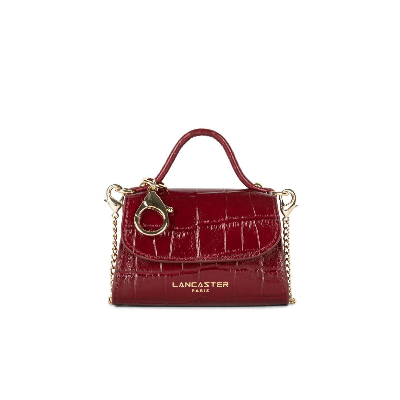 Lancaster Exotic Croco Mini Wallet Leather Croco 124-20 Carmine
