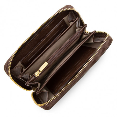 Lancaster Légende Horizon Portefeuille et Compagnon 171-23 Marron ouvert