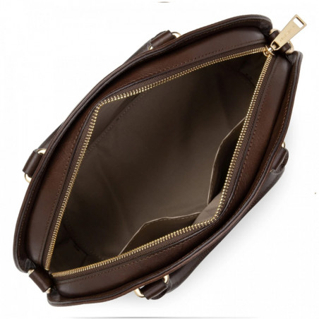 Lancaster Légende Horizon Sac A Main 571-72 Marron ouvert