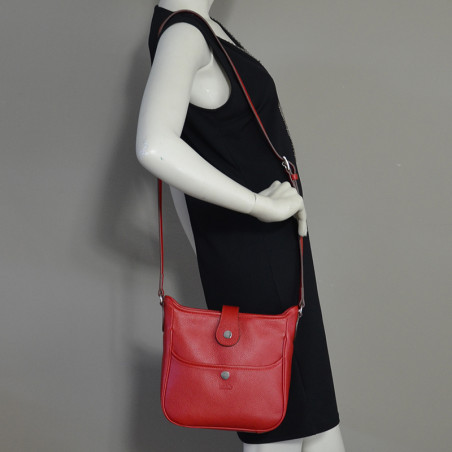 Berthille Mini Claudia Hobo Bag Pomodoro