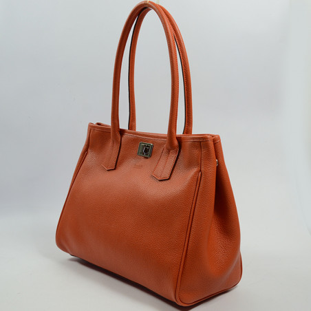 Berthille Elisa Shopping Bag Orange Grain