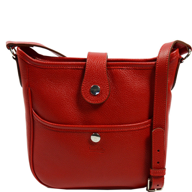 Berthille Mini Claudia Hobo Bag Pomodoro