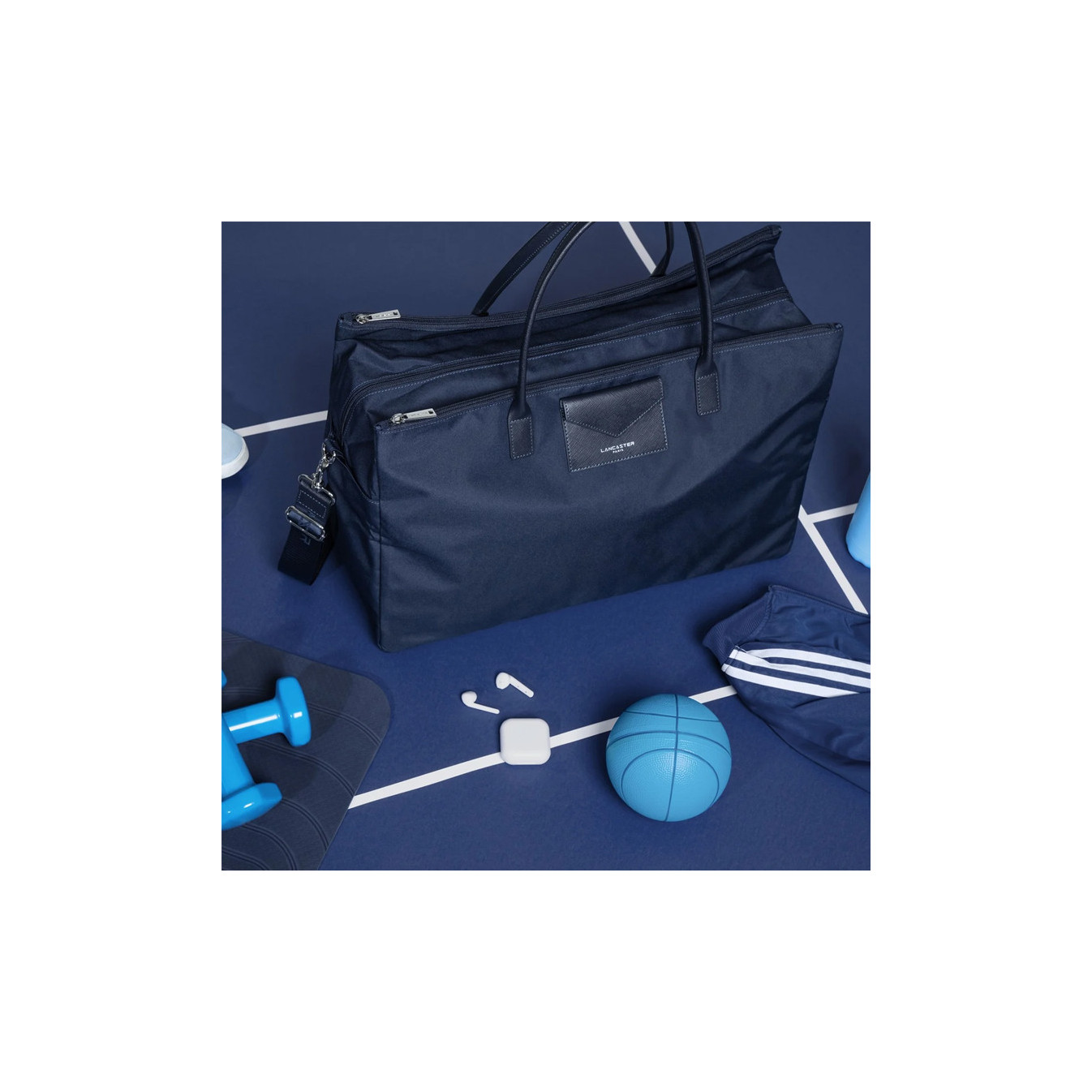 Lancaster Smart Kba Travel Bag 516-33 Navy Blue