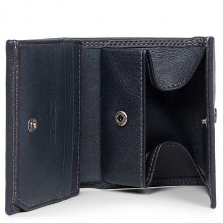 Lancaster Soft Vintage Men's Wallet 120-10 Dark Blue Camel