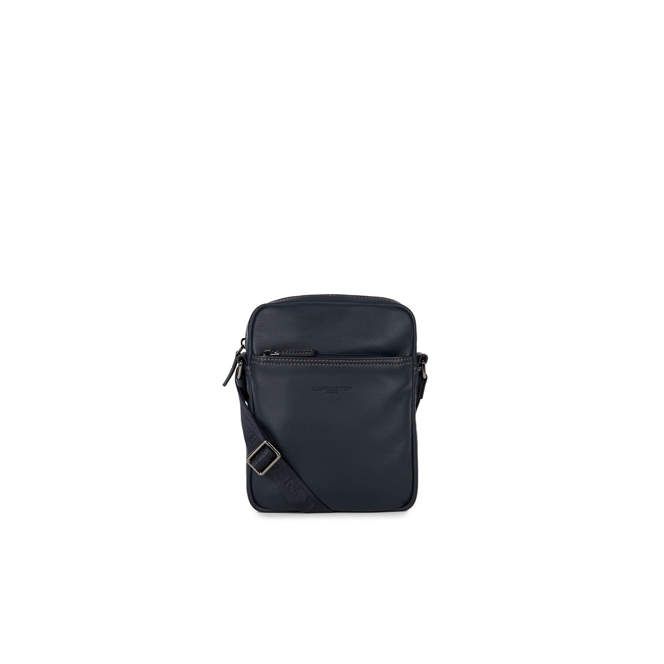 Lancaster Soft Vintage Men Pouch 320-14 Navy Camel