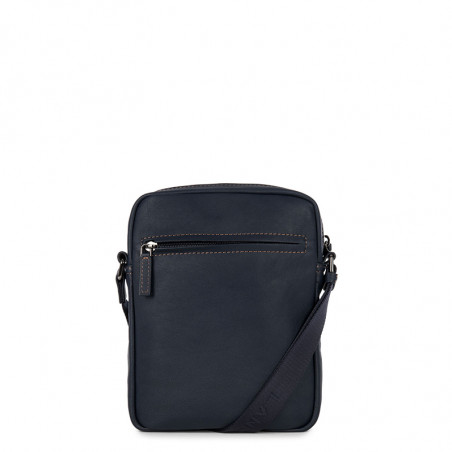 Lancaster Soft Vintage Men Pouch 320-14 Navy Camel