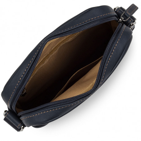 Lancaster Soft Vintage Men Pouch 320-14 Navy Camel