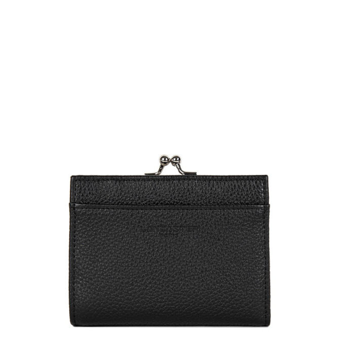 Lancaster Foulonné Coin Purse and Wallet Leather 170-31 Black
