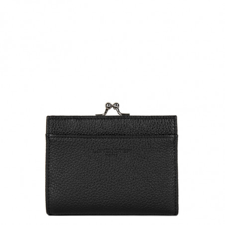 Lancaster Foulonné Coin Purse and Wallet Leather 170-31 Black