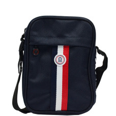 Serge Blanco Blue White Red Shoulder Pouch Navy
