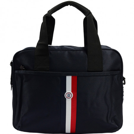 Serge Blanco Blue White Red Laptop Bag BWR41002 Navy
