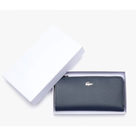 Lacoste Large Zip Daily Classic Marine Wallet