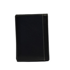 Serge Blanco Vancouver Large Leather Wallet VAN21013 Black