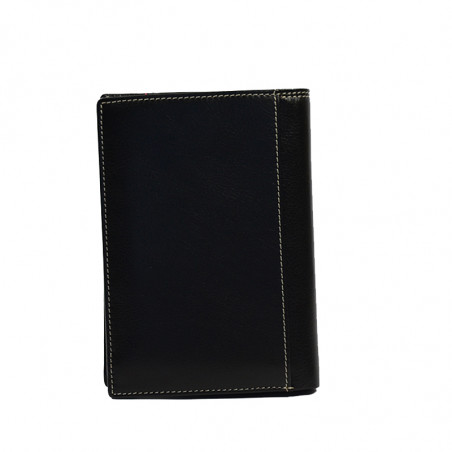 Serge Blanco Vancouver Large Leather Wallet VAN21013 Black