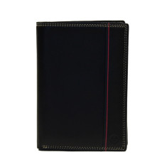 Serge Blanco Vancouver Large Leather Wallet VAN21013 Black