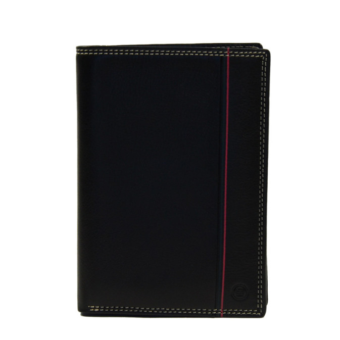 Serge Blanco Vancouver Large Leather Wallet VAN21013 Black