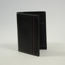 Serge Blanco Vancouver Large Leather Wallet VAN21013 Black